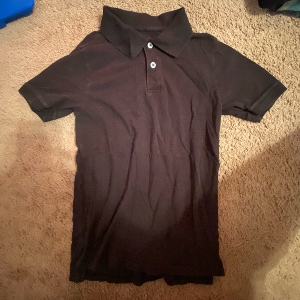 Boys Medium Black Polo Shirt